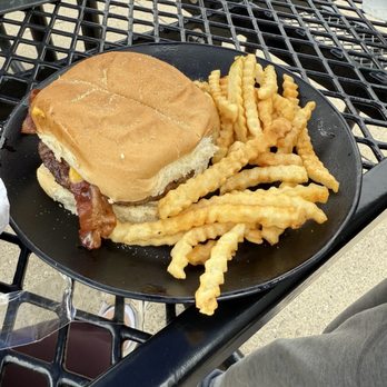 Fox Harbor signature dishes Whiskey BurgerFarmer BurgerFish Sandwich